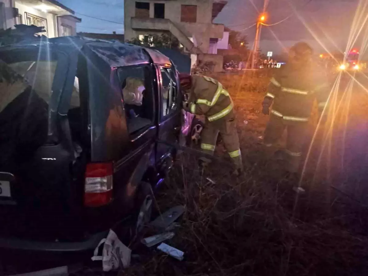 Susurluk’ta Tek Taraflı Trafik Kazası: 1 Yaralı