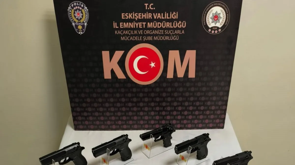 Eskişehir’de silah ticareti operasyonu: 7 şüpheli gözaltında